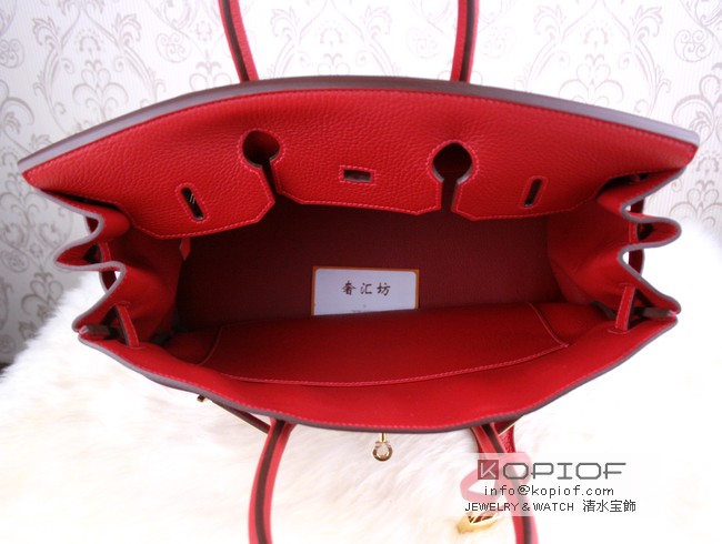 エルメスバーキンコピーシェーブル ルージュヴィフ ゴールド金具 he460